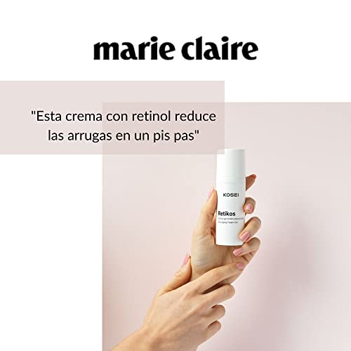 Kosei - Retikos Gel/Crema - Tratamiento Antiedad con Retinol - 50 ml - Tratamiento Antiedad - Con Aceite de Rosa Mosqueta - Mejora la Irritabilidad de las Pieles Sensibles - Poder Cicatrizante