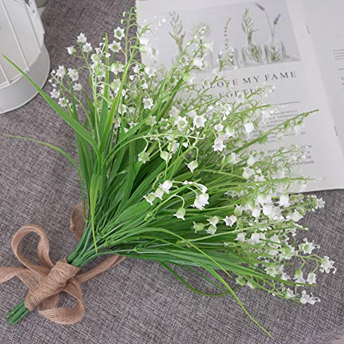 Kslogin - Tenedores para ceremonia, hierba, muguet flor Lys del Vallée, simulación, campanula, orquídea, habitación, hotel, mesa