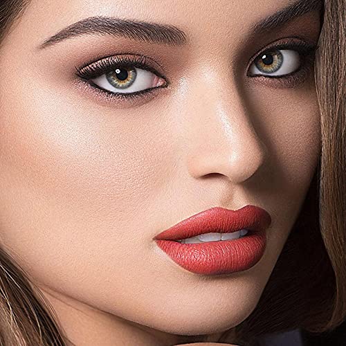 KUNMEI Delineador de Labios de 12 Colores, lápiz Labial de Terciopelo Mate Que no Deja Marcas, delineadores de Labios de Maquillaje Impermeables de Larga duración para Mujeres