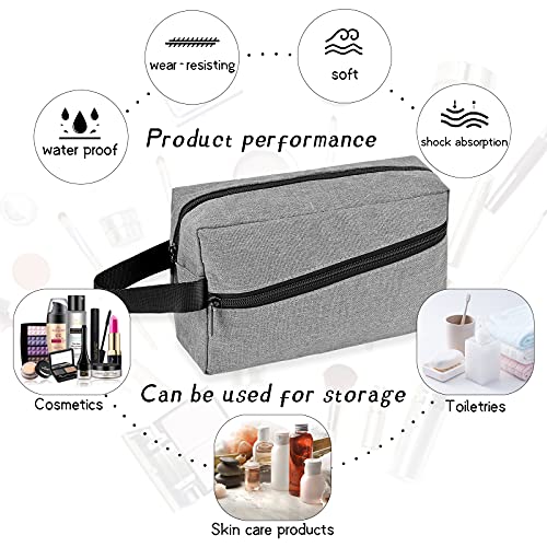 KYSUN Bolsas de Aseo, Neceseres de Viaje, Impermeable Neceser Maquillaje, Bolsa de Cosméticos Portátiles, Toiletry Bag para Hombre Mujeres Negocios Viaje Cámping（Gris）
