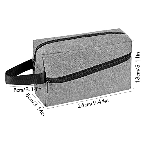 KYSUN Bolsas de Aseo, Neceseres de Viaje, Impermeable Neceser Maquillaje, Bolsa de Cosméticos Portátiles, Toiletry Bag para Hombre Mujeres Negocios Viaje Cámping（Gris）