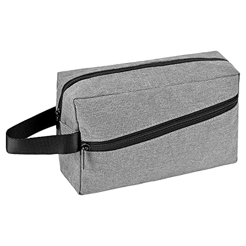 KYSUN Bolsas de Aseo, Neceseres de Viaje, Impermeable Neceser Maquillaje, Bolsa de Cosméticos Portátiles, Toiletry Bag para Hombre Mujeres Negocios Viaje Cámping（Gris）