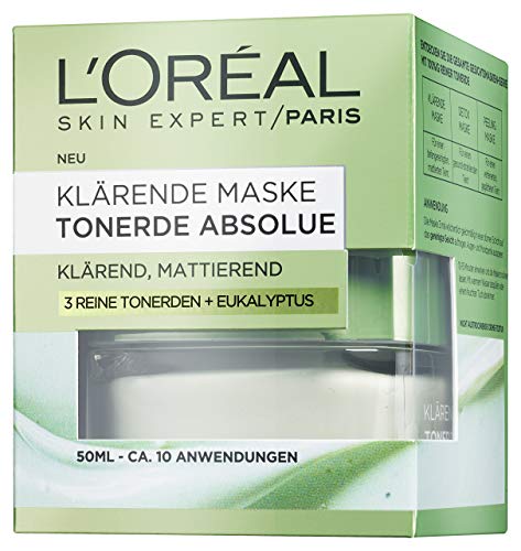 L 'Oréal Paris arcilla absolue klärende Máscara, 1er Pack (1 x 50 ml)