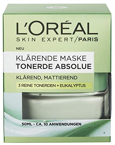 L 'Oréal Paris arcilla absolue klärende Máscara, 1er Pack (1 x 50 ml)