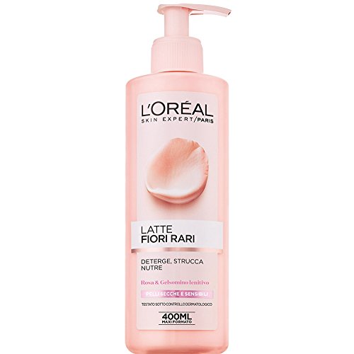 L 'Oréal Paris – Caja de regalo de 2 unidades, crema facial día de edad Perfect Golden Age 50 ml, leche desmaquillante flores raras