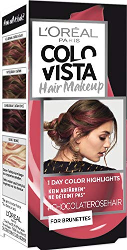 L 'Oréal Paris colovista Hair Makeup 1 de Day de color destacados de 12 chocolaterosehair
