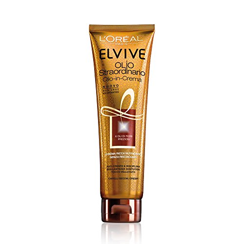 L 'Oréal Paris Elvive Aceite excepcional Crema Depurativo Nutriente para pelo Cubos Crespi, 150 ml