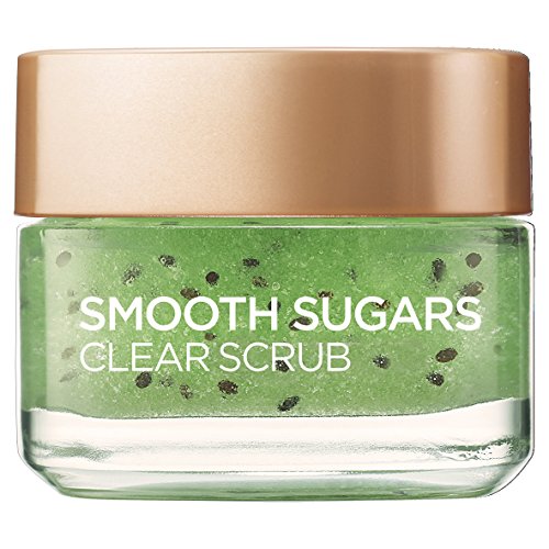 L 'Oréal Paris fluido azúcar claro verde cara y labios Scrub, 50 ml