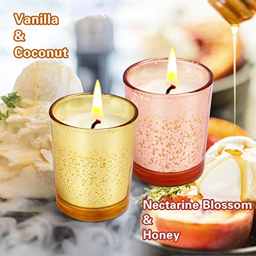 LA BELLEFÉE Cera Vegana Aromáticas Búho giratorio Lampara Giratoria con Dos Velas Portavelas Giratorio Alrededor de la Llama como por Arte de Magia Búho Dorado