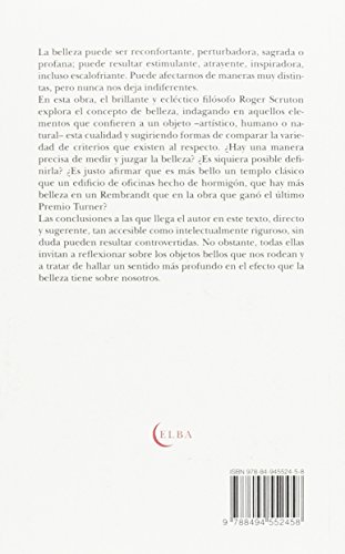 La belleza: Una breve introducción (Elba)