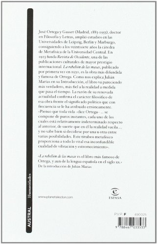 La rebelión de las masas (Contemporánea)