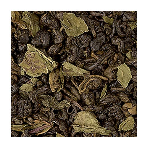 La Via del Te Té Moruno, Té Verde Gunpowder con Menta - 20 Bolsitas Biodegradables - Peso Neto 50gr