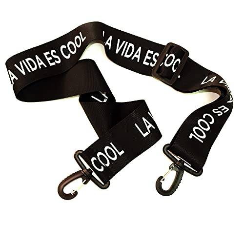 La Vida es Cool Bolso mujer PVC Transparente Bandolera Tote 2 in 1 Bolsa de tela Correa ajustable Bolso cruzado Bolso con cierre de click Estampado vichy SWEET BAG