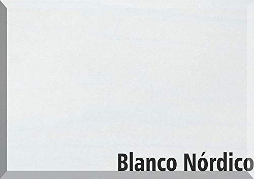 LA WEB DEL COLCHON - Cabecero de Madera Rústico Provenza para Cama de 135 (145 x 90 cms.) Blanco nórdico | Cabeceros Madera | Dormitorio Matrimonio | Cabezal Cama |Estilo nórdico