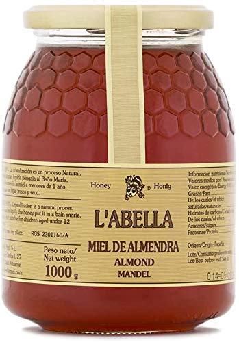 L'Abella Mel - Pack de 3 tipos de miel (3kg) - Miel recolectada en España- Miel de almendra, Miel de azahar y Miel de tomillo