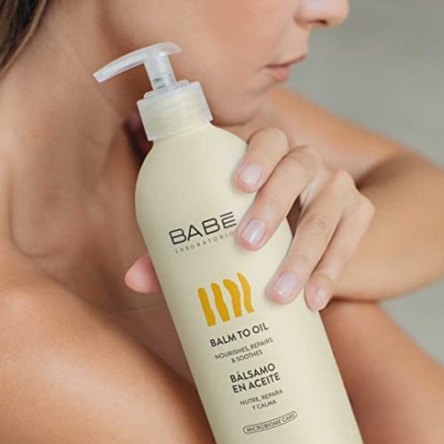 Laboratorios Babé - Bálsamo en Aceite 500 ml | Crema Corporal Transformable en Aceite| Hidratante | Nutritiva | Reparadora | Piel Seca |