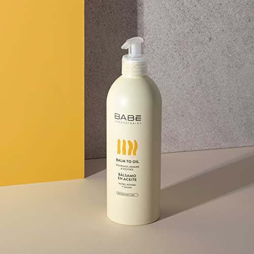 Laboratorios Babé - Bálsamo en Aceite 500 ml | Crema Corporal Transformable en Aceite| Hidratante | Nutritiva | Reparadora | Piel Seca |