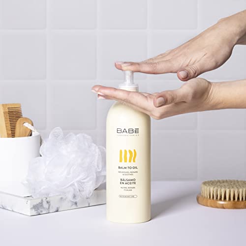 Laboratorios Babé - Bálsamo en Aceite 500 ml | Crema Corporal Transformable en Aceite| Hidratante | Nutritiva | Reparadora | Piel Seca |