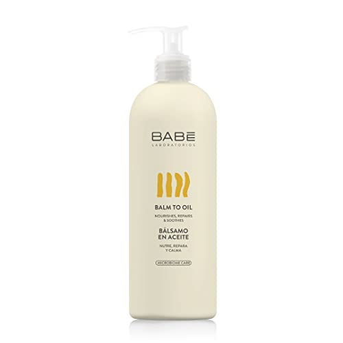 Laboratorios Babé - Bálsamo en Aceite 500 ml | Crema Corporal Transformable en Aceite| Hidratante | Nutritiva | Reparadora | Piel Seca |