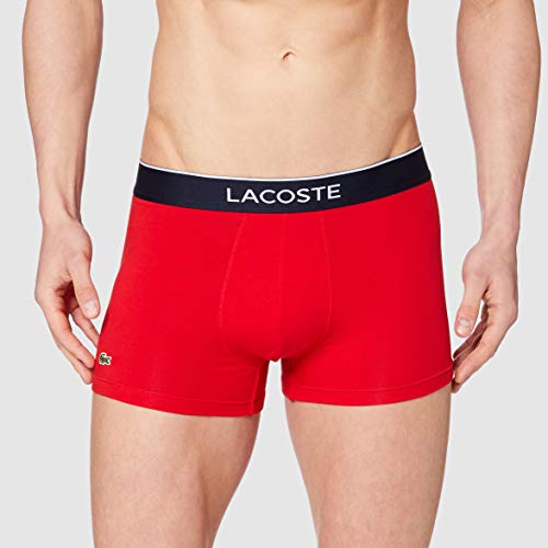Lacoste 5H3411 Bóxer, Methylene/Argent Chine-Ro, XL (Pack de 3) para Hombre