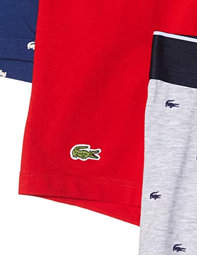 Lacoste 5H3411 Bóxer, Methylene/Argent Chine-Ro, XL (Pack de 3) para Hombre