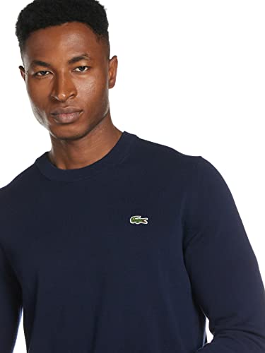 Lacoste AH1985, Suéter Hombre, Azul (Marine), L