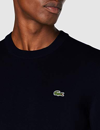 Lacoste AH1985, Suéter Hombre, Azul (Marine), L