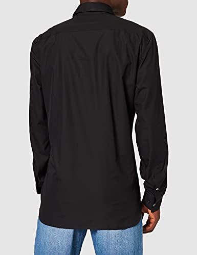 Lacoste CH2935 Camisa de Vestir, Black, S para Hombre