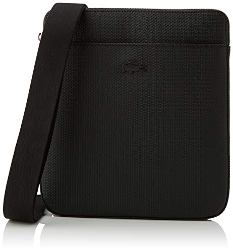 Lacoste NH2815CE, Bolso Bandolera para Hombre, Noir, 2x27x24 cm (W x H x L)