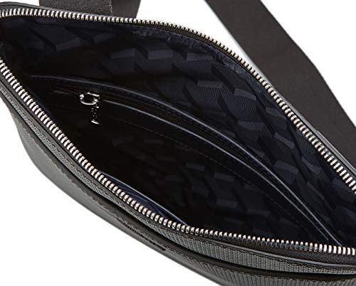 Lacoste NH2815CE, Bolso Bandolera para Hombre, Noir, 2x27x24 cm (W x H x L)