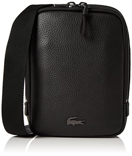 Lacoste NH3639SQ, Bolso Cruzado Hombre, Noir, Talla única