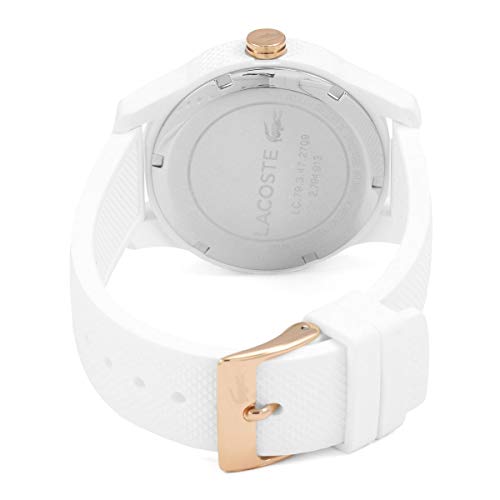 Lacoste Reloj Analógico para Mujer de Cuarzo con Correa en Silicona, 2000960