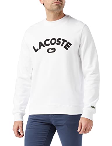 Lacoste SH6873 Sudadera para Hombre, Blanco, 4XL