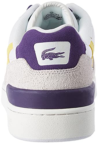 Lacoste T-Clip 0121 P SMA, Zapatillas Hombre, Wht/PURP, 42 EU