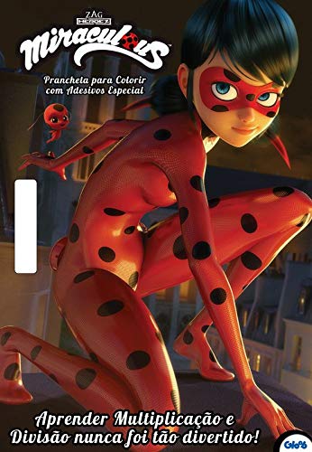 LADYBUG - PRANCHETA PARA COLORIR COM ADESIVO ESPECIAL