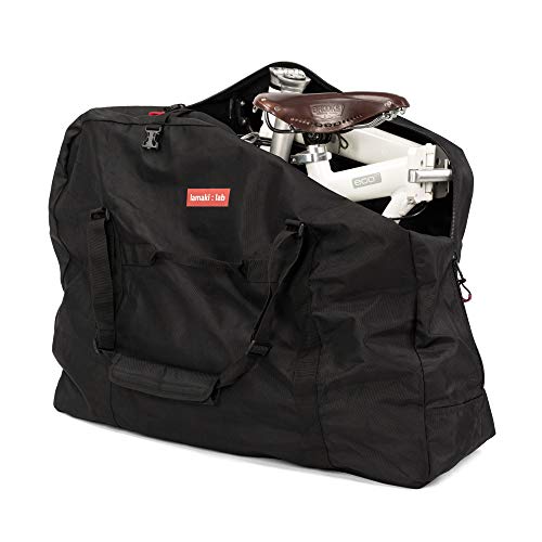 lamaki:Lab Bolsa de Transporte Bicicleta Plegable | para Todas Las Marcas Brompton Dahon Giant Birdy Oyama | para Bicicletas Plegables de 14-20 Pulgadas | Negro