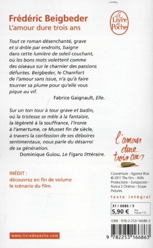 L'AMOUR DURE TROIS ANS FILM TIE-IN (Littérature)