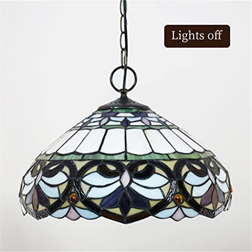 Lámpara De Estilo De Estilo Tiffany De 16 Pulgadas, Modelo De Iluminación Colgante De Vidrio De Forma De Corazón, Lámpara De Vidrio, Lámparas Colgantes De Techo Para Dormitorio, Sala De Estar, Comedor