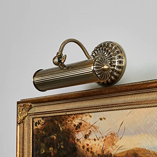 Lámpara de pared 'Joely' en Bronce hecho de Metal e.o. para Salón & Comedor (1 llama, E14) de Lindby | lámpara para cuadros, aplique