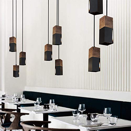 Lámpara de techo colgante vintage con pantalla retro industrial para bombillas E27, color negro y blanco, a elegir, para comedor, pasillo, restaurante, sótano, etc., 1 paquete