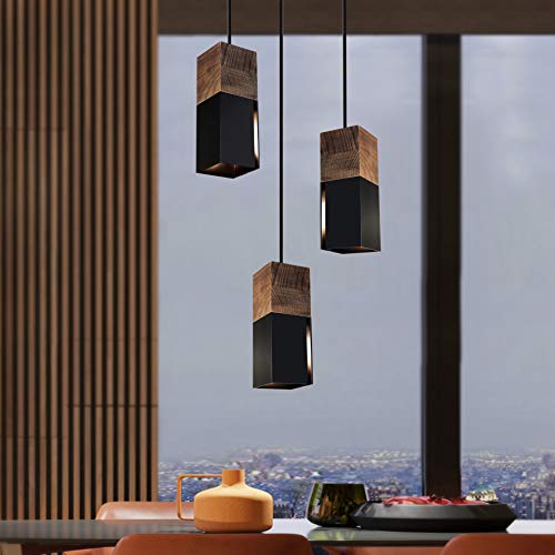 Lámpara de techo colgante vintage con pantalla retro industrial para bombillas E27, color negro y blanco, a elegir, para comedor, pasillo, restaurante, sótano, etc., 1 paquete