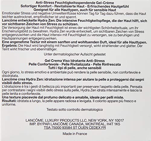 Lancome Hydra Zen Extreme Gel humectante calmante unisex, Cuidado facial 50 ml, 1 paquete (1 x 50 ml)