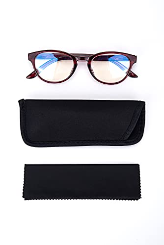 LANLANG Gafas de lectura Luz Azul gafas de lectura para Mujer, 3 Paquete Filtro de luz azul gafas Antiluz Azul,Anti UV,3 colores incluyendo 0-3,5 dioptrías L-L009-3COL +2,0