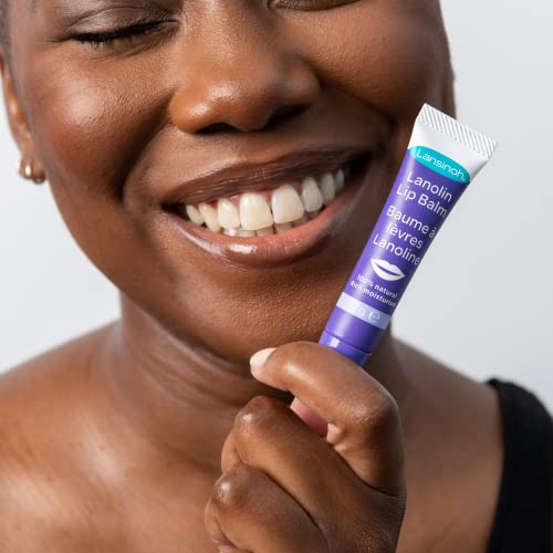 Lansinoh Bálsamo labial lanolina - calma y protege los labios secos y agrietados - Hidrata activamente 7 g, transparente