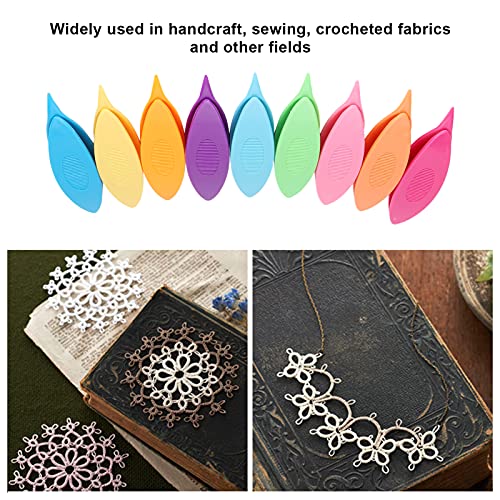 Lanzaderas de Frivolité, 9 Piezas de Accesorios de Tejer Superficie Lisa para Hacer Encajes de Bricolaje para el Hogar