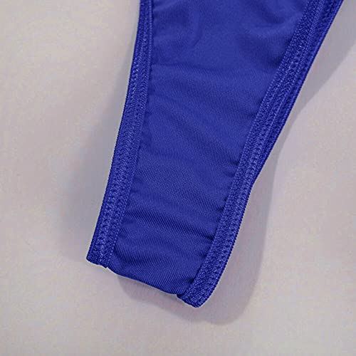 Laonajkd Ropa Interior Mujer Sexy Muy Transparente Pijama Semi Eróticas Picardías Atractivas Floral Encaje V Sin Espalda Atractivas Floral Encaje Camisa de señora+Braguita (Azul, L)
