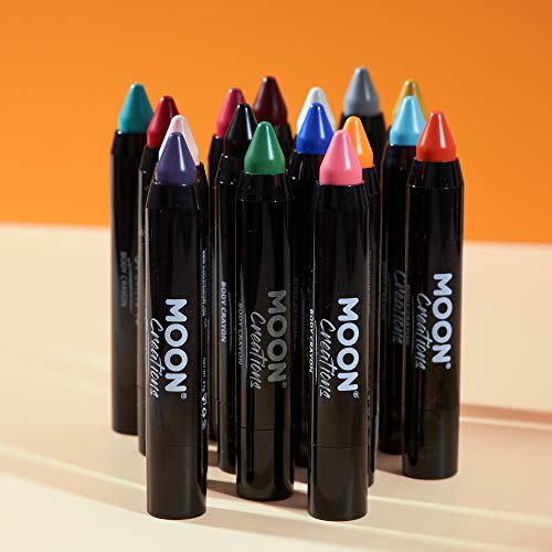 Lápices para la Cara/Cuerpo Caja de Creyones Maquillaje para la Cara y el Cuerpo por Moon Creations - 3.5g - Rojo