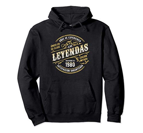 Las Leyendas Nacieron En 1980 Edición Limitada 41 Cumpleaños Sudadera con Capucha