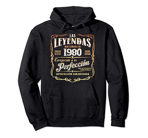 Las Leyendas Nacieron En 1980 Vintage Original 41 Cumpleaños Sudadera con Capucha