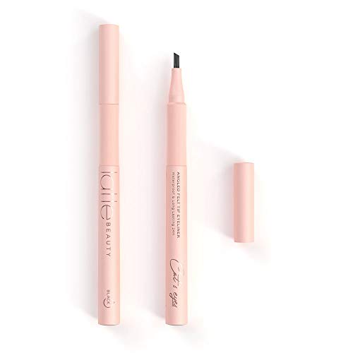 Latte Beauty Cat's eyes delineador de ojos con punta de fieltro en ángulo (black) - delineador con una punta de fieltro fina, media o gruesa que dura mucho tiempo, sin manchas